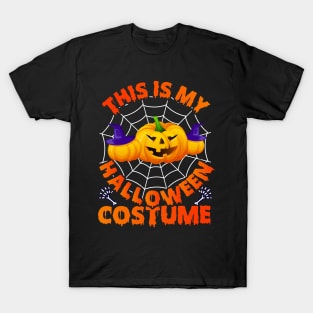 This Is My Halloween Costume Scary Creepy Pumpkins T-Shirt T-Shirt